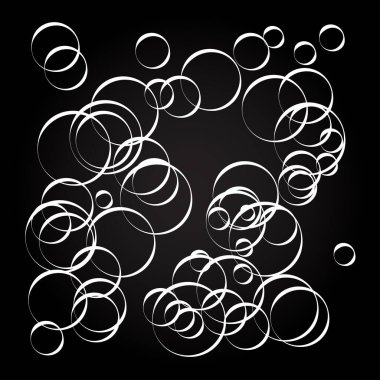 Rastgele kaotik daireler kompozisyonu. Rastgelelik kavramı