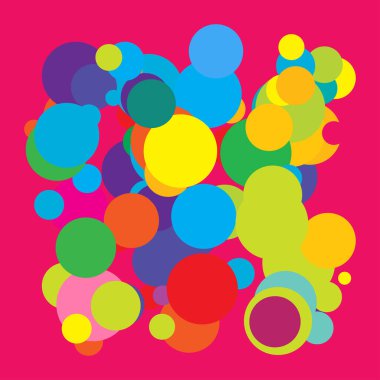 Rastgele kaotik daireler kompozisyonu. Rastgelelik kavramı