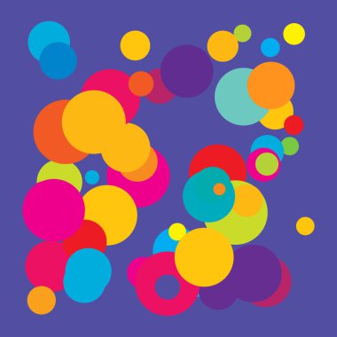 Rastgele kaotik daireler kompozisyonu. Rastgelelik kavramı