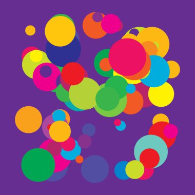 Rastgele kaotik daireler kompozisyonu. Rastgelelik kavramı