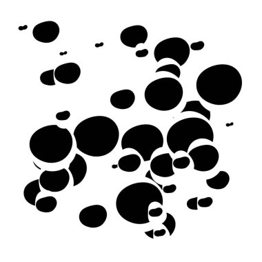 Rastgele kaotik daireler kompozisyonu. Rastgelelik kavramı