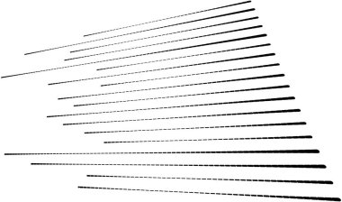 3D dinamik çizgiler, perspektif geometrik vektör çizgileri