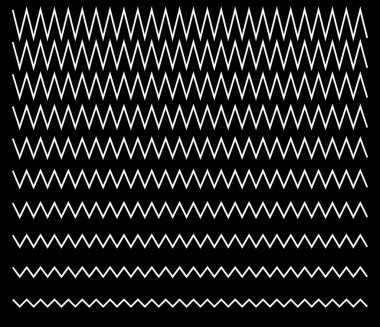 Dalgalı, zigzag, el sallama, çapraz çizgiler, yatay ayırıcılar. Çizgiler, şeritler.