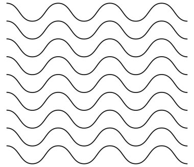 Dalgalı, zigzag, el sallama, çapraz çizgiler, yatay ayırıcılar. Çizgiler, şeritler.