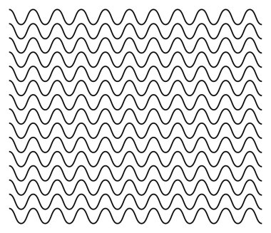 Dalgalı, zigzag, el sallama, çapraz çizgiler, yatay ayırıcılar. Çizgiler, şeritler.