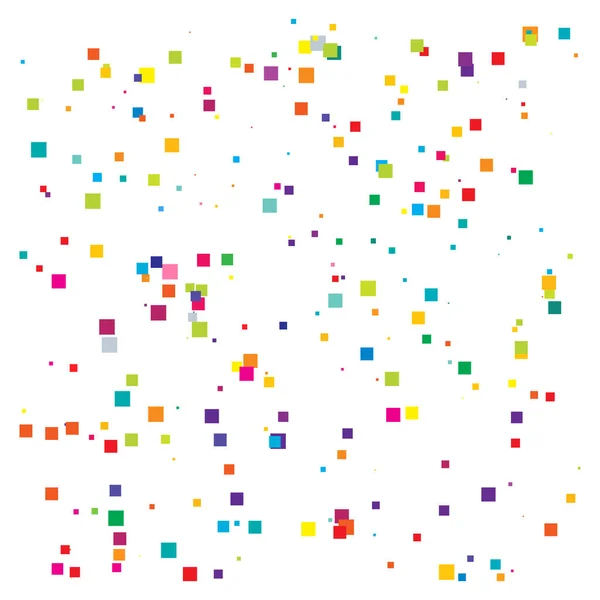 Random Scattered Squares Pattern Texture Element Randomness Concept — Stock Vector