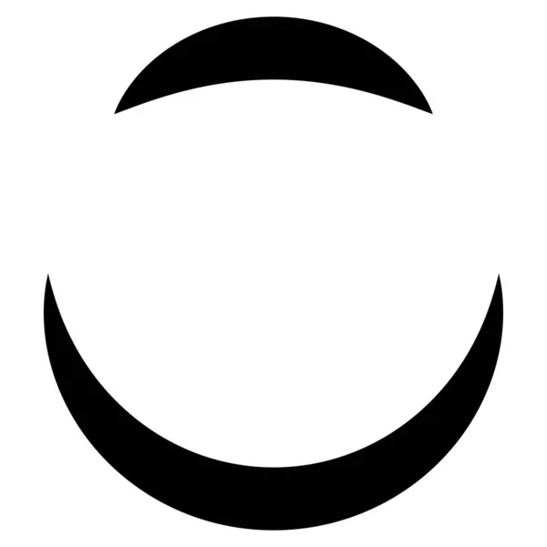 Концентрические Радиальные Линии Значок Круга Сегментированная Форма Круга Спираль Завихрение — стоковый вектор