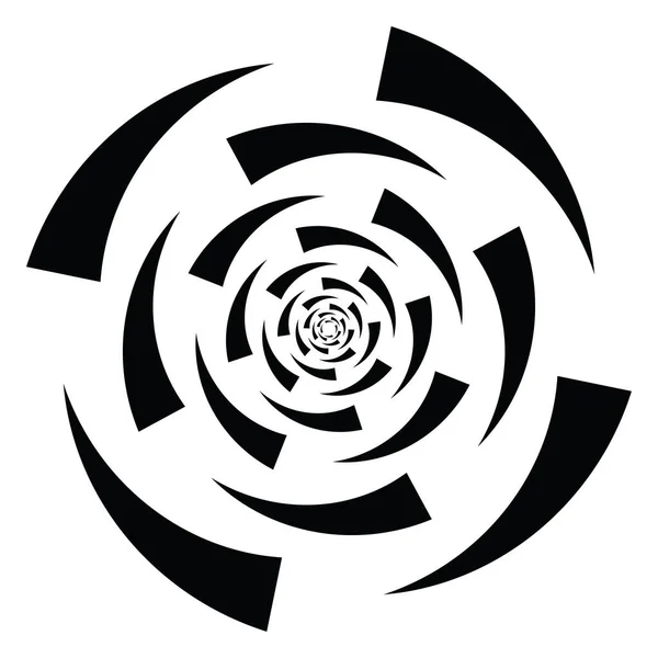 Ομοκεντρικές Ακτινωτές Γραμμές Εικονίδιο Κύκλων Σχηματισμένο Σχήμα Κύκλου Στοιχείο Σχεδιασμού — Διανυσματικό Αρχείο