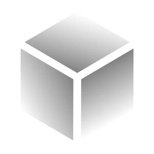 Cubo Isométrico Como Construcción Construcción Construcción Tecnología Arquitectura Desarrollo Icono — Archivo Imágenes Vectoriales