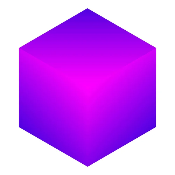Cubo Isométrico Como Construção Construção Construção Tecnologia Arquitetura Ícone Desenvolvimento — Vetor de Stock