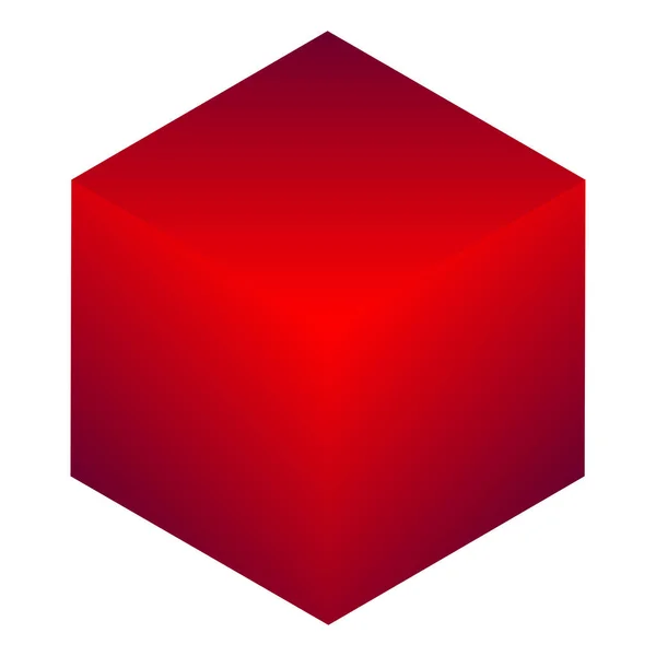 Cubo Isometrico Come Icona Costruzione Costruzione Costruzione Tecnologia Architettura Sviluppo — Vettoriale Stock