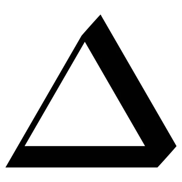 Triângulo Abstrato Geométrico Triangular Irregular Forma Assimétrica Elemento Ilustração Vetorial — Vetor de Stock