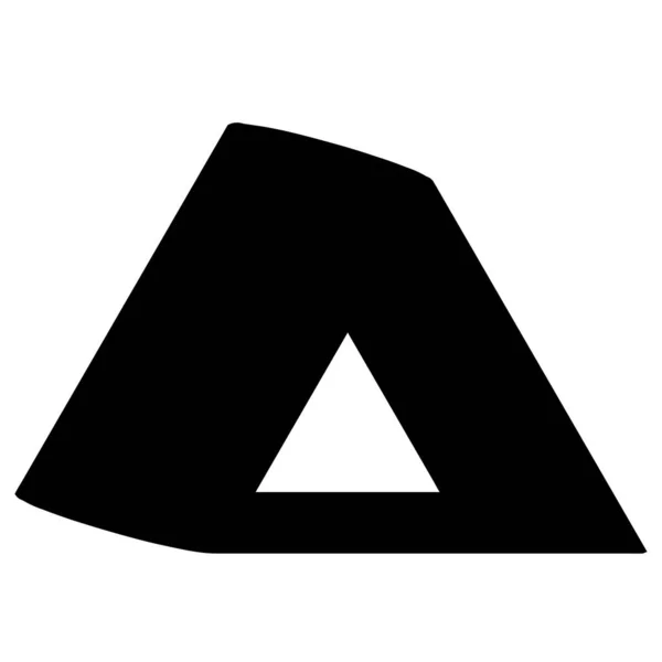 Driehoek Driehoekig Geometrisch Abstract Onregelmatig Asymmetrische Vorm Element Voorraad Vector — Stockvector