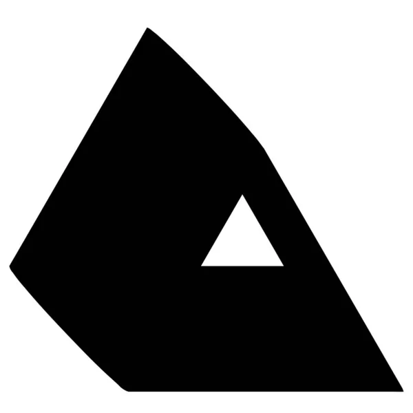Driehoek Driehoekig Geometrisch Abstract Onregelmatig Asymmetrische Vorm Element Voorraad Vector — Stockvector