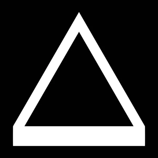 Triangle Abstrait Géométrique Triangulaire Irrégulier Forme Asymétrique Élément Illustration Vectorielle — Image vectorielle
