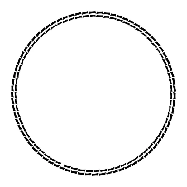 Koncentryczny Geometryczny Okrąg Pierścieniowy Element Konstrukcyjny Kształtów Prostokąta Kółka Segmentowe — Wektor stockowy