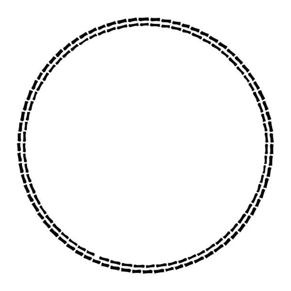 Cirkel Ronde Concentrische Kiezelsteen Steen Rotsvormen Cirkelvormige Concentrische Ovale Ringen — Stockvector