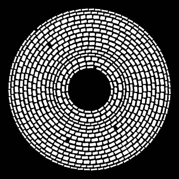 Кругова Округла Концентрична Галька Камінь Форми Гірських Порід Кругові Концентричні — стоковий вектор