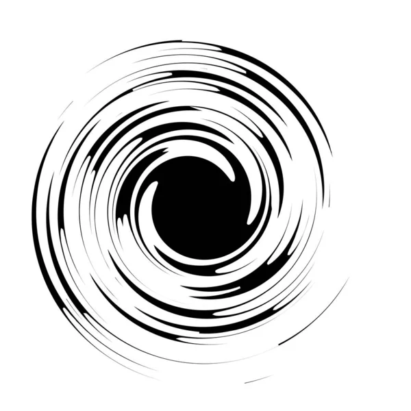 Detaillierte Abstrakte Spirale Wirbel Twister Wirbel Design Element Vektor — Stockvektor