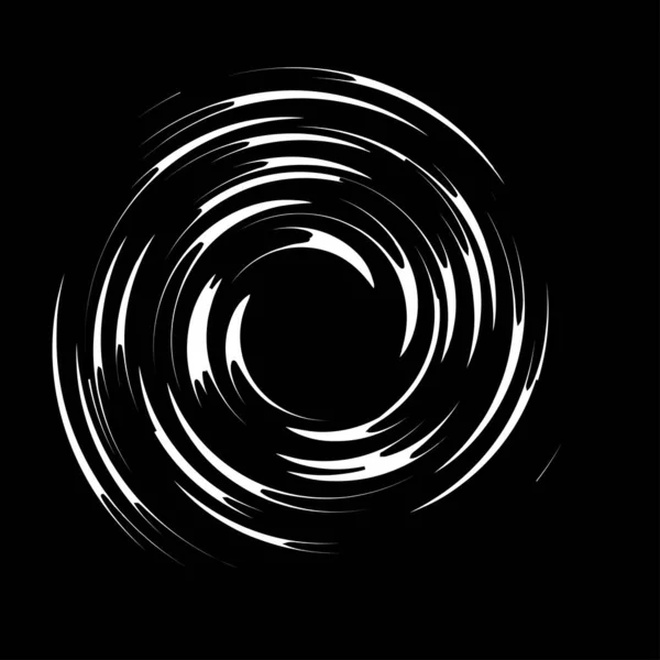 Espiral Abstracta Detallada Remolino Torbellino Vector Elemento Diseño Giro — Vector de stock