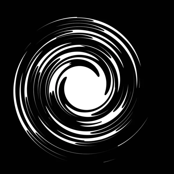 Espiral Abstracta Detallada Remolino Torbellino Vector Elemento Diseño Giro — Archivo Imágenes Vectoriales