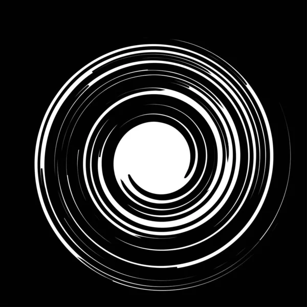 Espiral Abstracta Detallada Remolino Torbellino Vector Elemento Diseño Giro — Vector de stock
