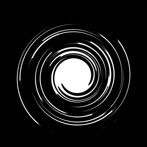 Espiral Abstracta Detallada Remolino Torbellino Vector Elemento Diseño Giro — Archivo Imágenes Vectoriales