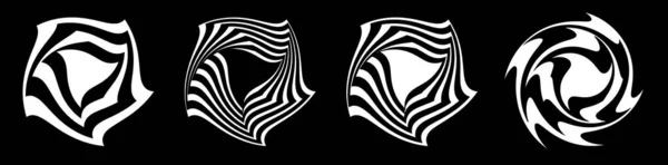 Espiral Abstracta Detallada Remolino Torbellino Vector Elemento Diseño Giro Ilustración — Archivo Imágenes Vectoriales