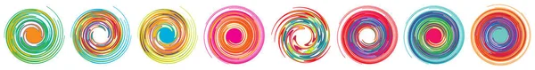 Spirale Abstraite Détaillée Tourbillon Tornade Tourbillon Élément Conception Vecteur Illustration — Image vectorielle