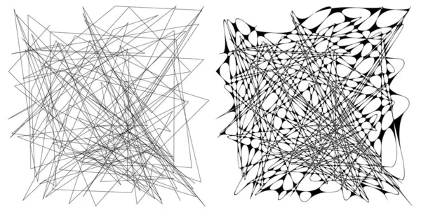 Відповідна Пара Вихрових Геометричних Кутових Закруглених Ліній Бою Єкт Стокова — стоковий вектор