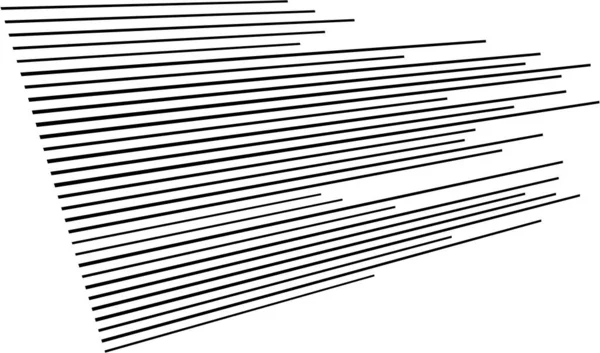 Dynamiska Linjer Ränder Element Perspektiv Geometrisk Vektor — Stock vektor