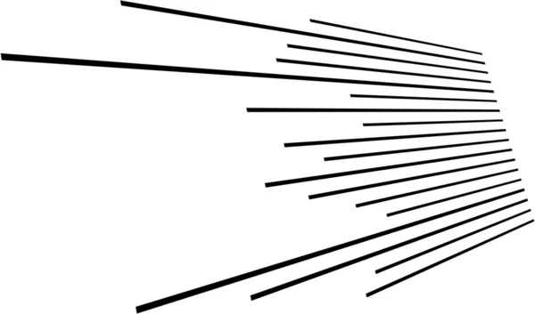 Dynamische Lijnen Strepen Element Perspectief Geometrische Vector — Stockvector