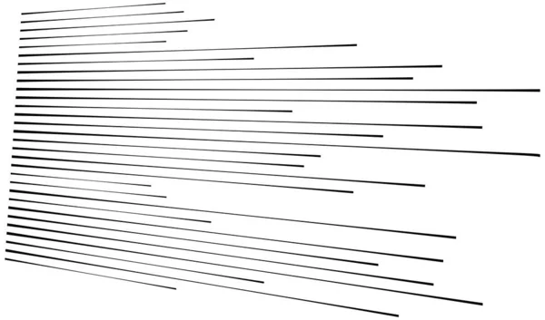 Líneas Dinámicas Elemento Rayas Perspectiva Vector Geométrico — Vector de stock