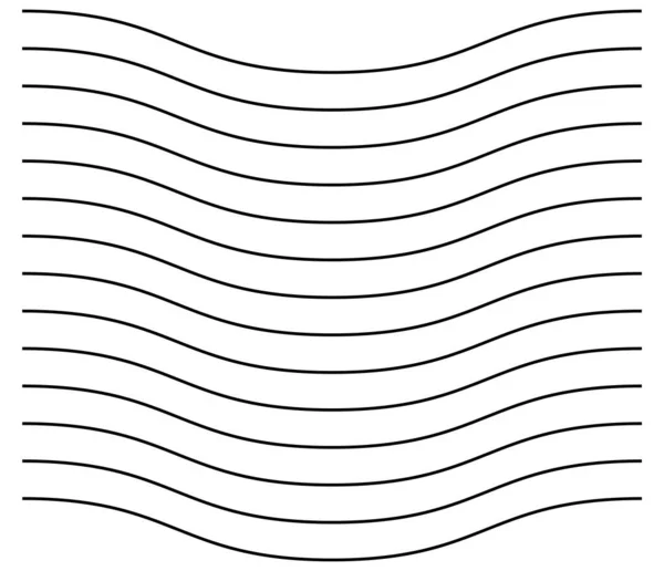 Wavy Zigzag Waving Criss Cross Lines Stripes Horizontal Dividers Streaks — Stock Vector