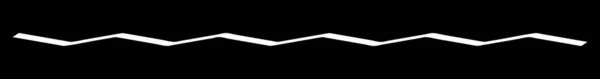 Волнистые Зигзагообразные Машущие Пересекающие Линии Полосы Горизонтальные Делители Полосы Полоски — стоковый вектор