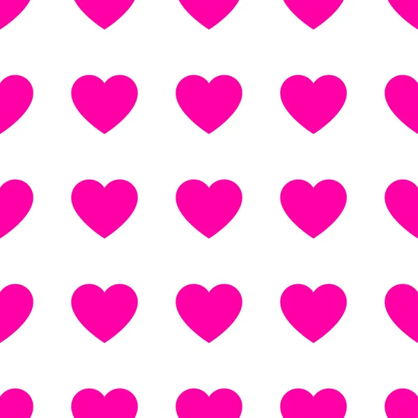 Roze Paars Naadloze Herhaalbare Hartvorm Icoon Patroon Textuur Hartwikkelaar Inpakpapier — Stockvector