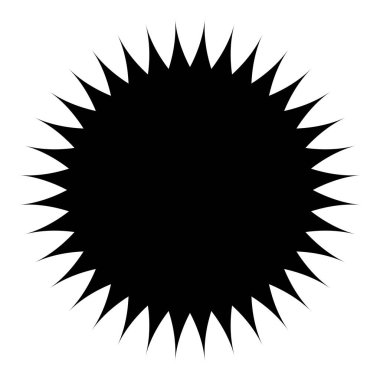 Fiyat etiketi, etiket. Yıldız patlaması, güneş patlaması şekli. Boş, boş fiyat simgesi, sembol