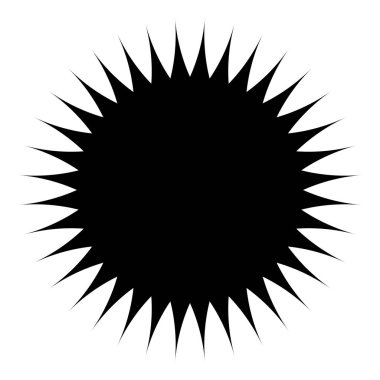 Fiyat etiketi, etiket. Yıldız patlaması, güneş patlaması şekli. Boş, boş fiyat simgesi, sembol