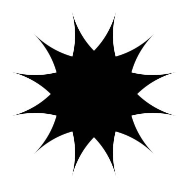 Fiyat etiketi, etiket. Yıldız patlaması, güneş patlaması şekli. Boş, boş fiyat simgesi, sembol