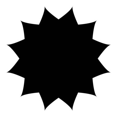 Fiyat etiketi, etiket. Yıldız patlaması, güneş patlaması şekli. Boş, boş fiyat simgesi, sembol