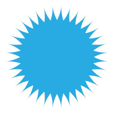 Fiyat etiketi, etiket. Yıldız patlaması, güneş patlaması şekli. Boş, boş fiyat simgesi, sembol