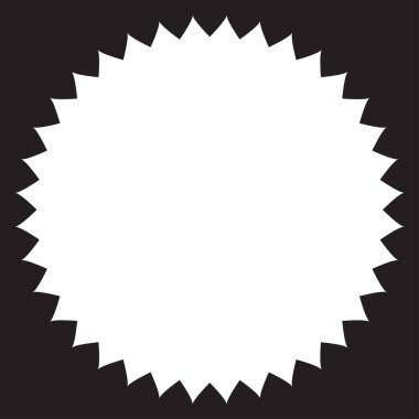 Fiyat etiketi, etiket. Yıldız patlaması, güneş patlaması şekli. Boş, boş fiyat simgesi, sembol