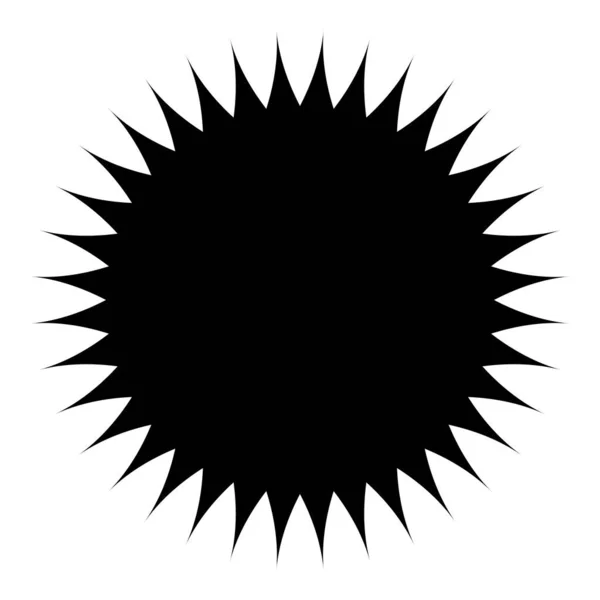 Prislapp Etikett Starburst Sunburst Form Blank Tom Pris Blixt Ikon — Stock vektor