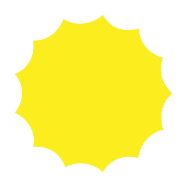 Preisschild Etikett Starburst Sunburst Form Leeres Leeres Preisblinksymbol Symbol — Stockvektor