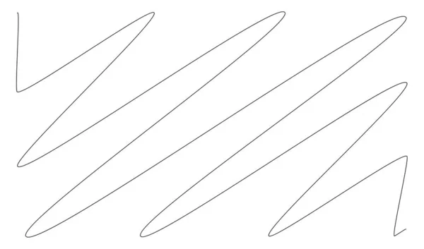 Scribble Sketsa Garis Persegi Panjang Pesawat Squiggly Zig Zag Criss - Stok Vektor