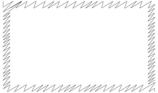 Scribble Croquis Lignes Plan Rectangle Gribouillis Zig Zag Lignes Croisées — Image vectorielle