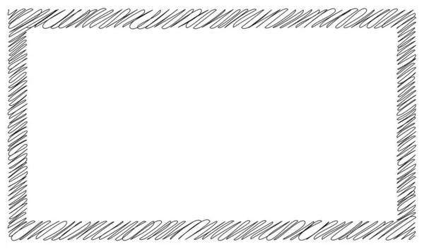 Скриббл Набросок Линий Прямоугольной Плоскости Сквигли Зигзаг Крест Кросс Линии — стоковый вектор