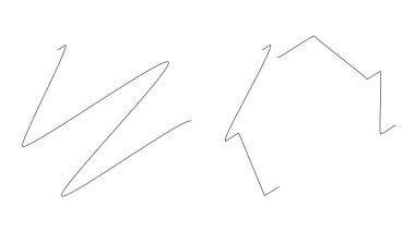 Çember ve halka çizimi, karalama, rastgele çizgiler vektör elementlerini karala. Kıvrımlı, kıvrımlı çizgiler daireler