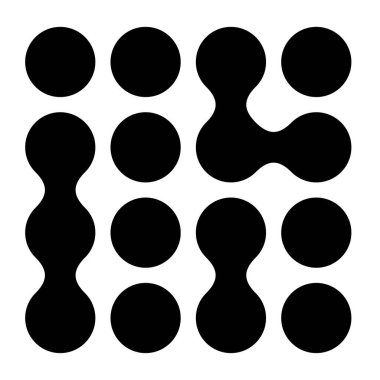 Metal, bağlantılı noktalar, daireler şekli, doku elementi