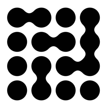 Metal, bağlantılı noktalar, daireler şekli, doku elementi